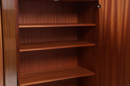 Vintage Wäscheschrank 60er Jahre | Mid Century Kleiderschrank Fächerschrank Retro Holz Schubladen Aufbewahrung