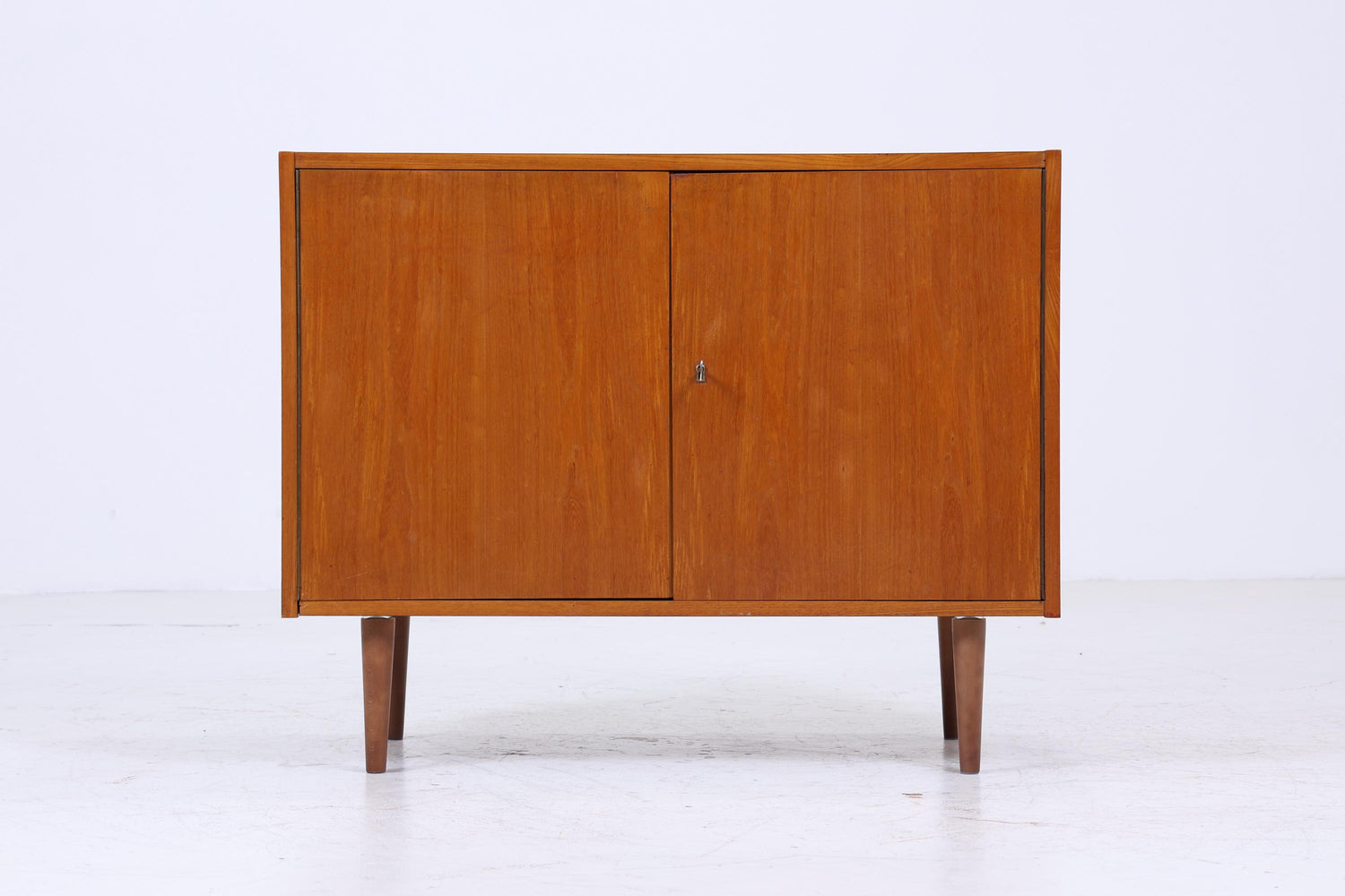 Vintage Kommode 60er Jahre | Mid Century Schrank aus Esche | Retro Holz Aufbewahrung