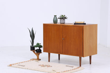 Vintage Kommode 60er Jahre | Mid Century Schrank aus Esche | Retro Holz Aufbewahrung