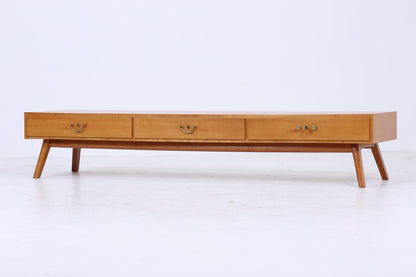 Vintage Lowboard 60er Jahre | Mid Century Sideboard mit Schubladen Retro Holz Aufbewahrung