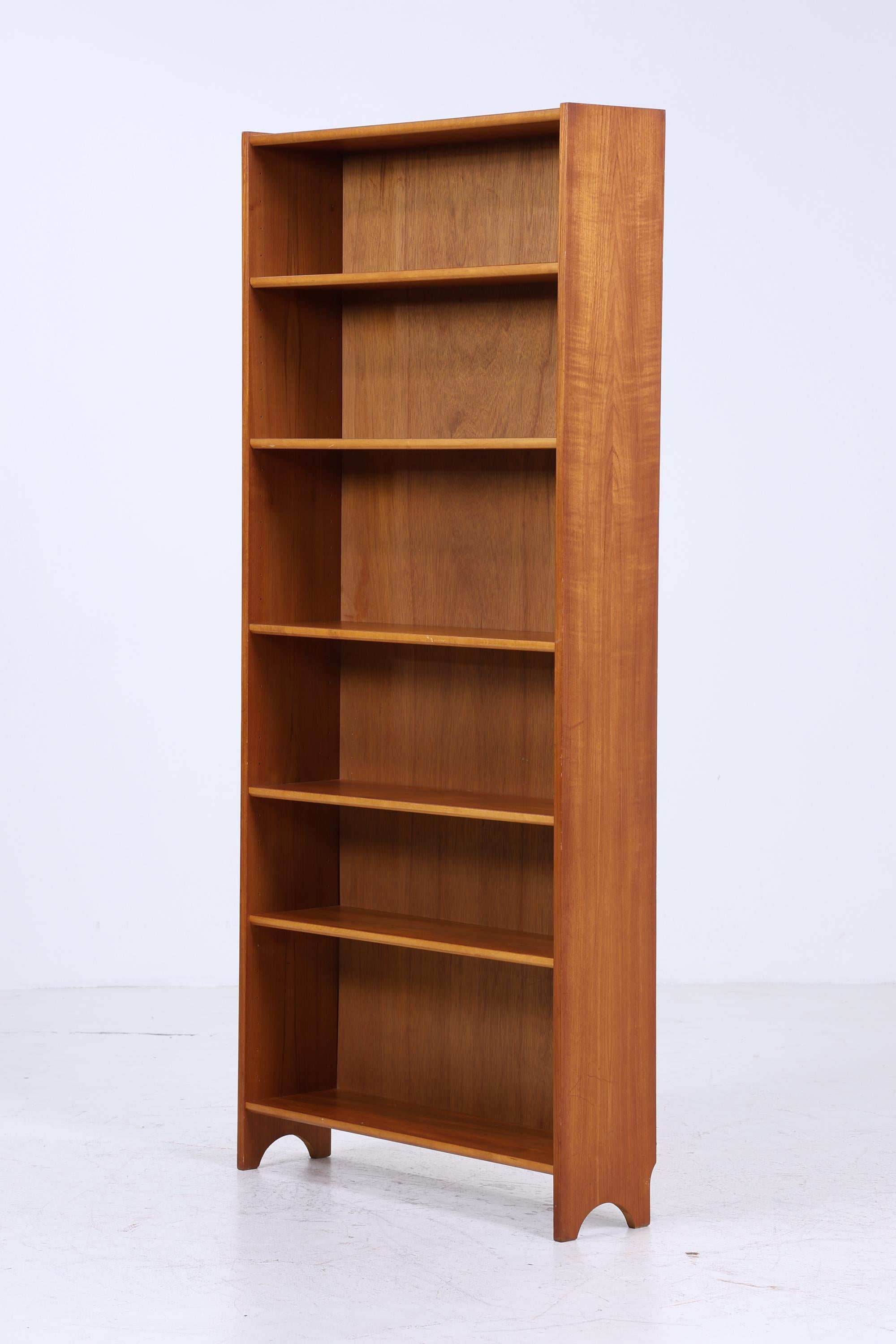 Vintage Teak Bücherregal | Mid Century Regal | 60er Jahre Retro Holz Aufbewahrung