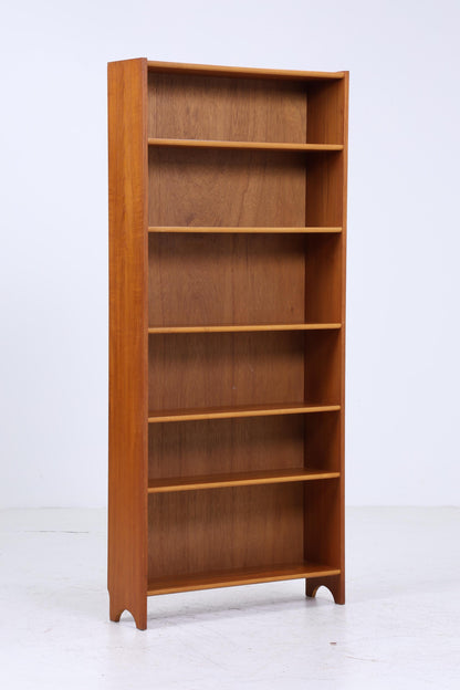 Vintage Teak Bücherregal | Mid Century Regal | 60er Jahre Retro Holz Aufbewahrung