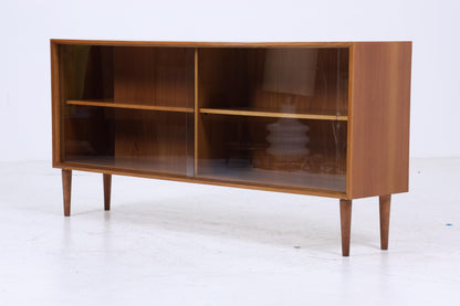 Vintage Glas Sideboard 60er Jahre |  Platon Serie by Lothar Wegner -  Mid Century Vitrine Holz Design 4/4