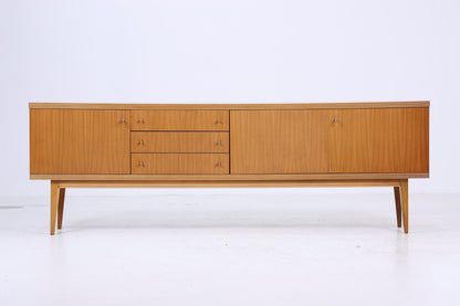 Vintage Sideboard 60er Jahre | Mid Century TV Board mit Schubladen &amp; Fächern Kommode Retro Holz Aufbewahrung