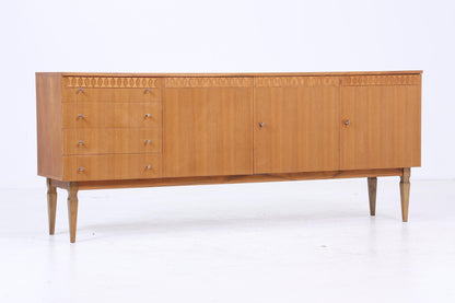 Vintage Sideboard 60er Jahre | Mid Century TV Board mit Schubladen &amp; Fächern Kommode Retro Holz Aufbewahrung