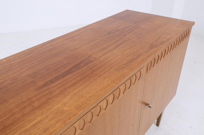 Vintage Sideboard 60er Jahre | Mid Century TV Board mit Schubladen &amp; Fächern Kommode Retro Holz Aufbewahrung