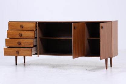 Wundervolles Vintage Sideboard 60er Jahre | Mid Century TV Board mit Schubladen &amp; Fächern Kommode Retro Holz Aufbewahrung