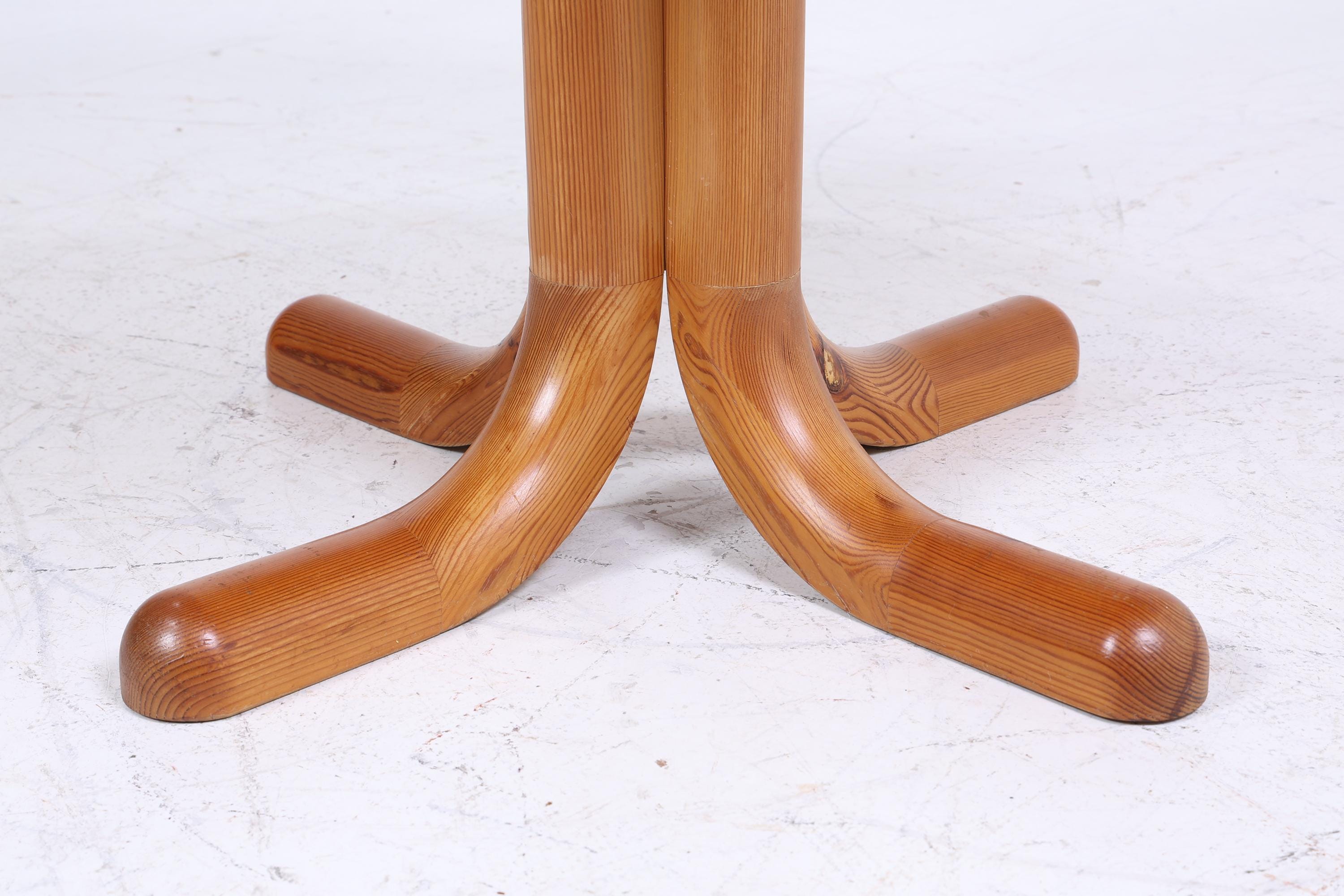 Vintage Küchentisch aus Kiefernholz 60er Jahre | Mid Century Esstisch Tisch Retro 70er Holz Ausziehbar