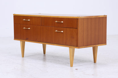 Vintage Schubladen Kommode | Mid Century Lowboard | Holz Aufbewahrung 60er 70er Jahre