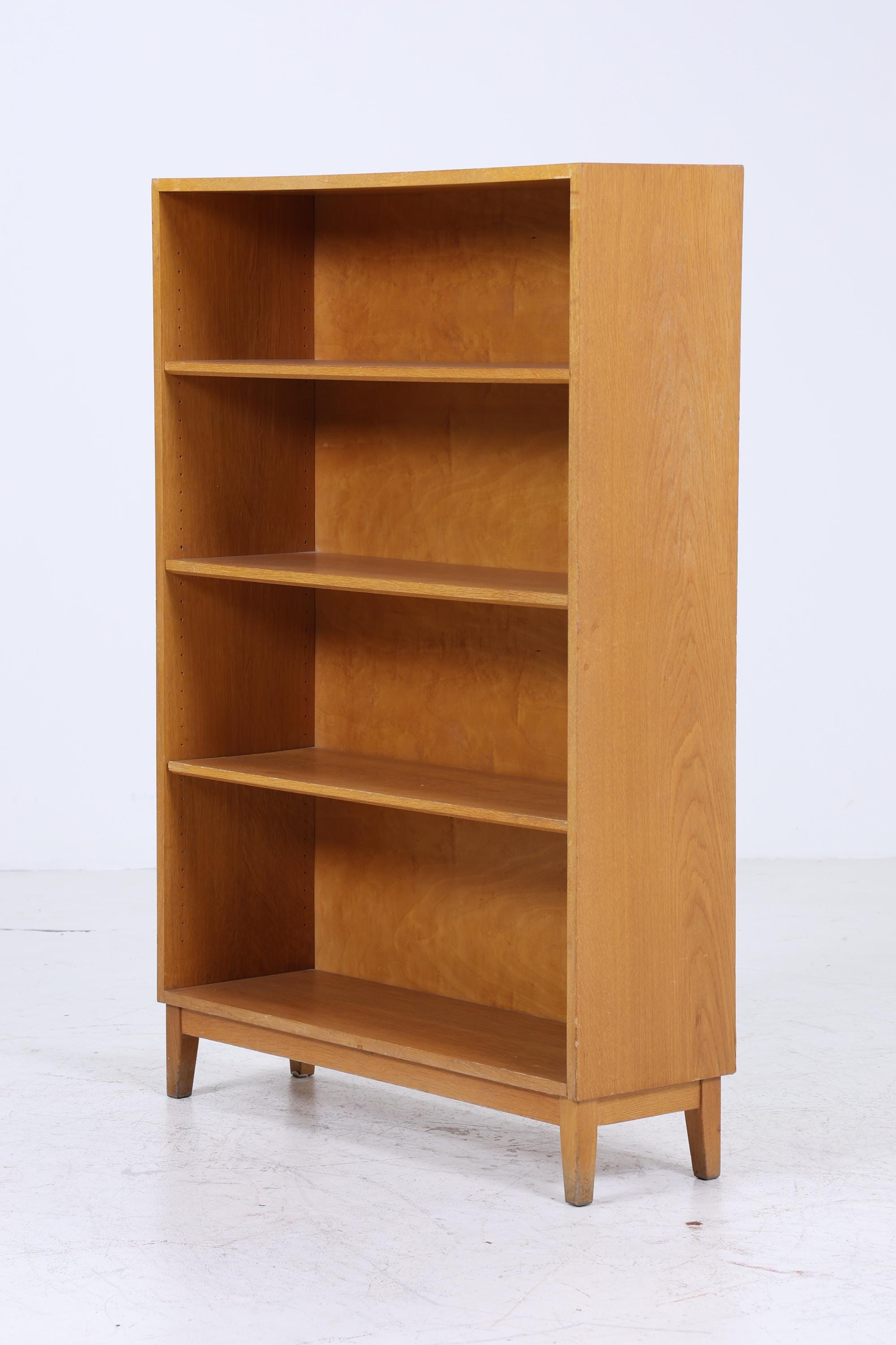 Vintage Bücherregal aus den 60ern | Mid Century Regal aus Eiche | Retro Regal Holz Aufbewahrung