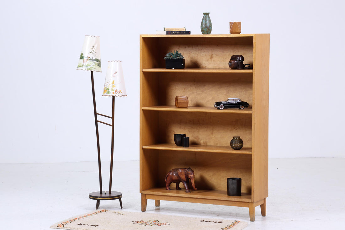 Vintage Bücherregal aus den 60ern | Mid Century Regal aus Eiche | Retro Regal Holz Aufbewahrung