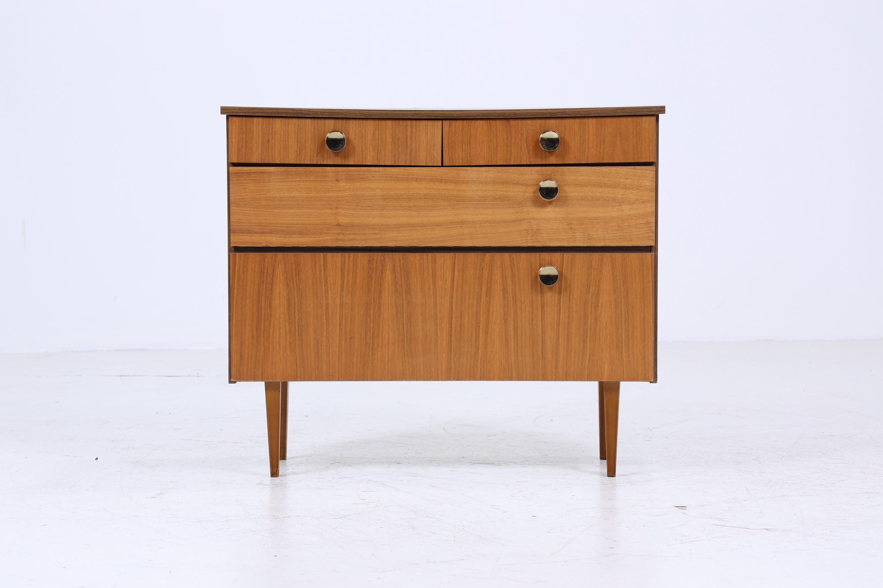Vintage Kommode 60er Jahre | Mid Century Schubladen Schrank 60er Jahre Aufbewahrung Retro 70er Holz