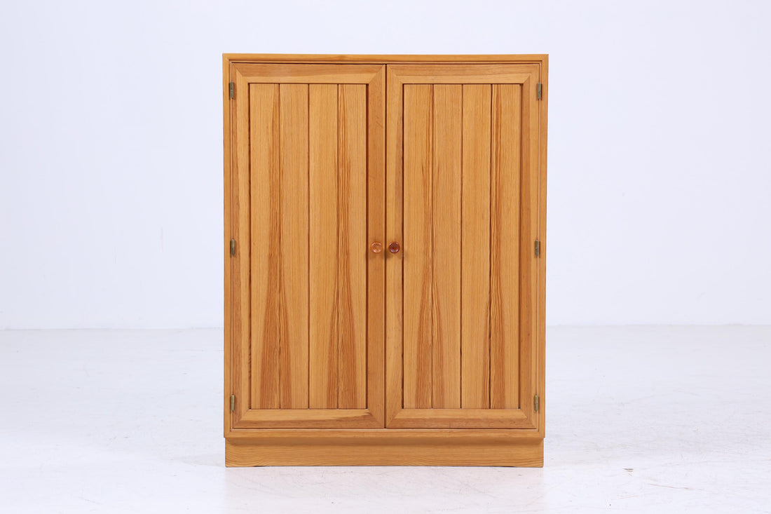 Vintage Schuhkommode aus Kiefernholz | Mid Century Schrank Kommode Retro Schuhschrank Flur Holz Aufbewahrung 60er 70er Jahre