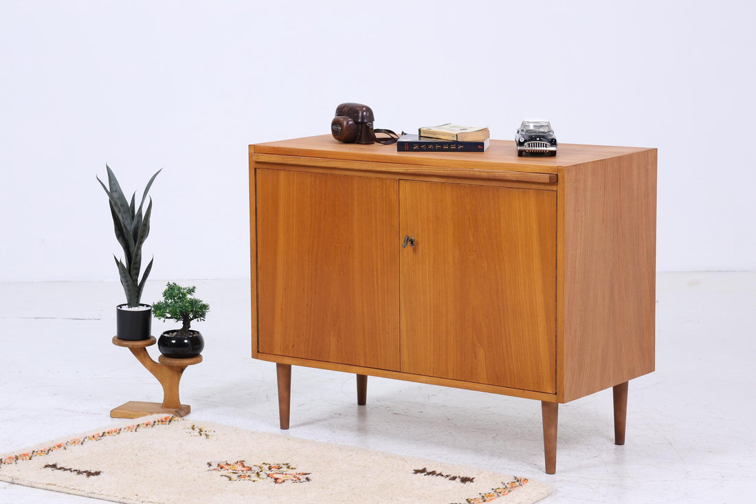 Vintage Hellerau Kommode 605 60er Jahre | Mid Century Schrank Retro Holz Aufbewahrung