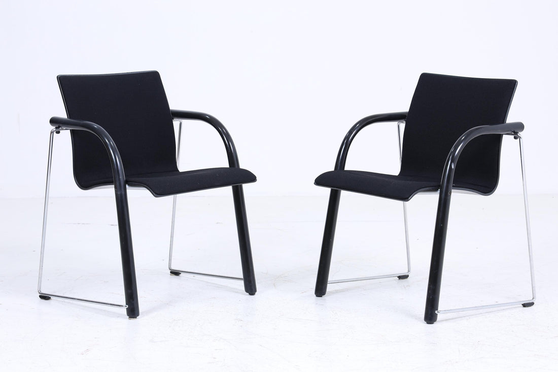 Vintage Thonet S320 Stühle | Mid Century Bauhaus Designklassiker | Stahlrohr und Holz | Wulf Schneider und Ulrich Böhme