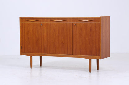 Vintage Teak Highboard 60er Jahre | Mid Century Sideboard Schubladen Schrank Holz Aufbewahrung