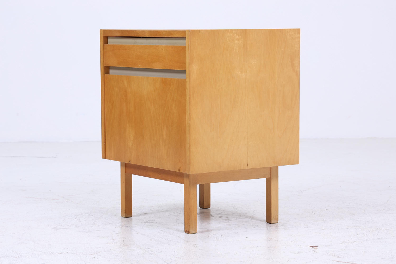Vintage Hellerau Nachttisch der 60er | 794/10 Mid Century Mini Kommode mit Schublade | 70er Holz Aufbewahrung Schlafzimmer Birke