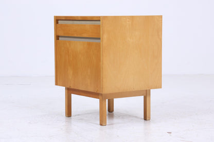 Vintage Hellerau Nachttisch der 60er | 794/10 Mid Century Mini Kommode mit Schublade | 70er Holz Aufbewahrung Schlafzimmer Birke