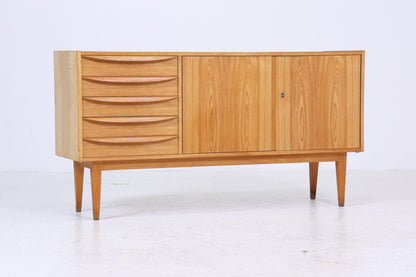 Hellerau 602  / K Sideboard 60er Jahre | Mid Century Schubladen Anrichte Senesche Schrank Helle Eiche Franz Ehrlich Design Retro 70er