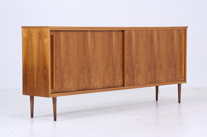 Vintage Sideboard 60er Jahre | Mid Century Schubladen Nussbaum Anrichte Holz Aufbewahrung