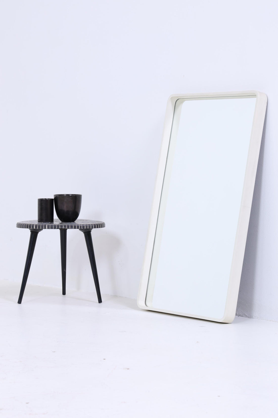 Vintage Spiegel 60er Jahre | Mid Century Hänge Spiegel Mirror Holz Retro Schräg Vintage
