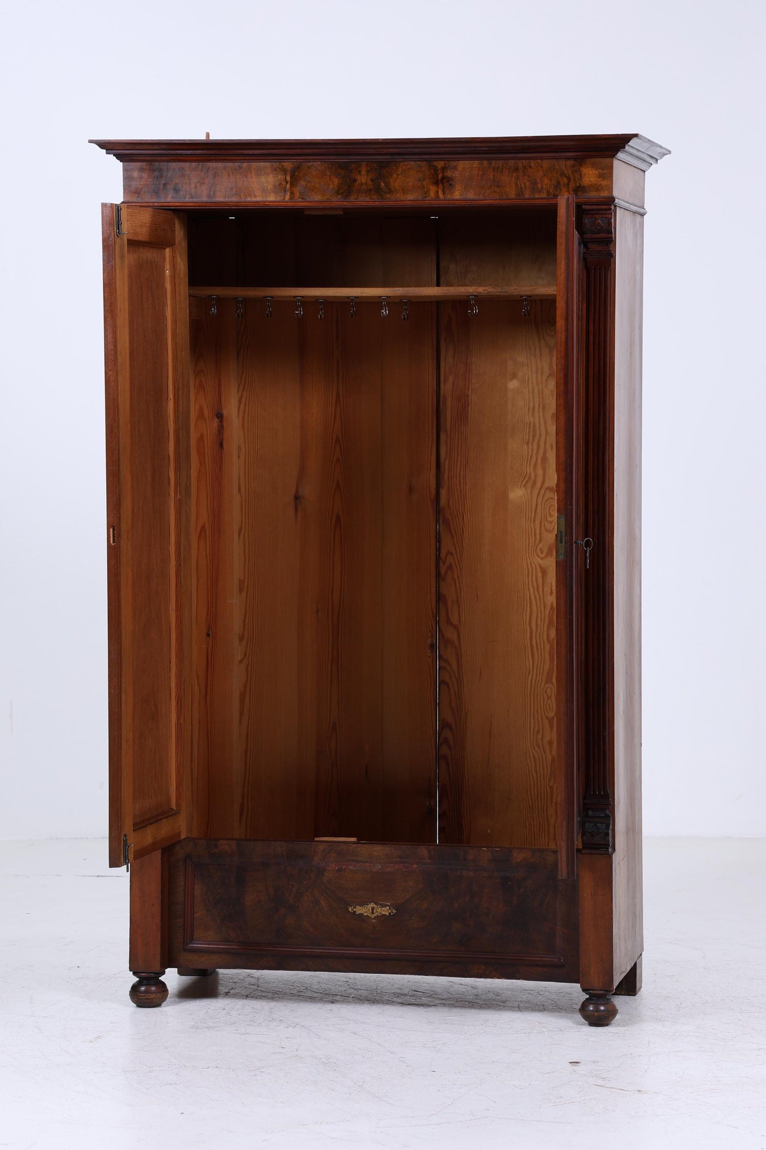 Wunderschöner Gründerzeit Kleiderschrank | Antik Schubladen Schrank Retro Wäscheschrank Aufbewahrung  Holz