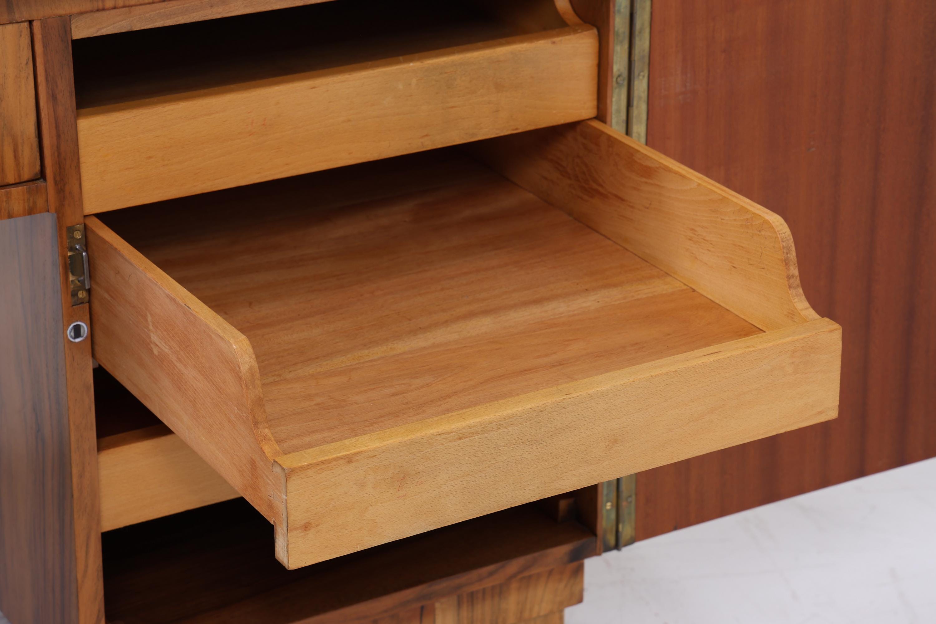 ❌SALE❌ Art Déco Schreibtisch 1920er Original | Antiker Nussbaum Bürotisch | Vintage Executive Desk aus Holz | Mid Century Office Furniture