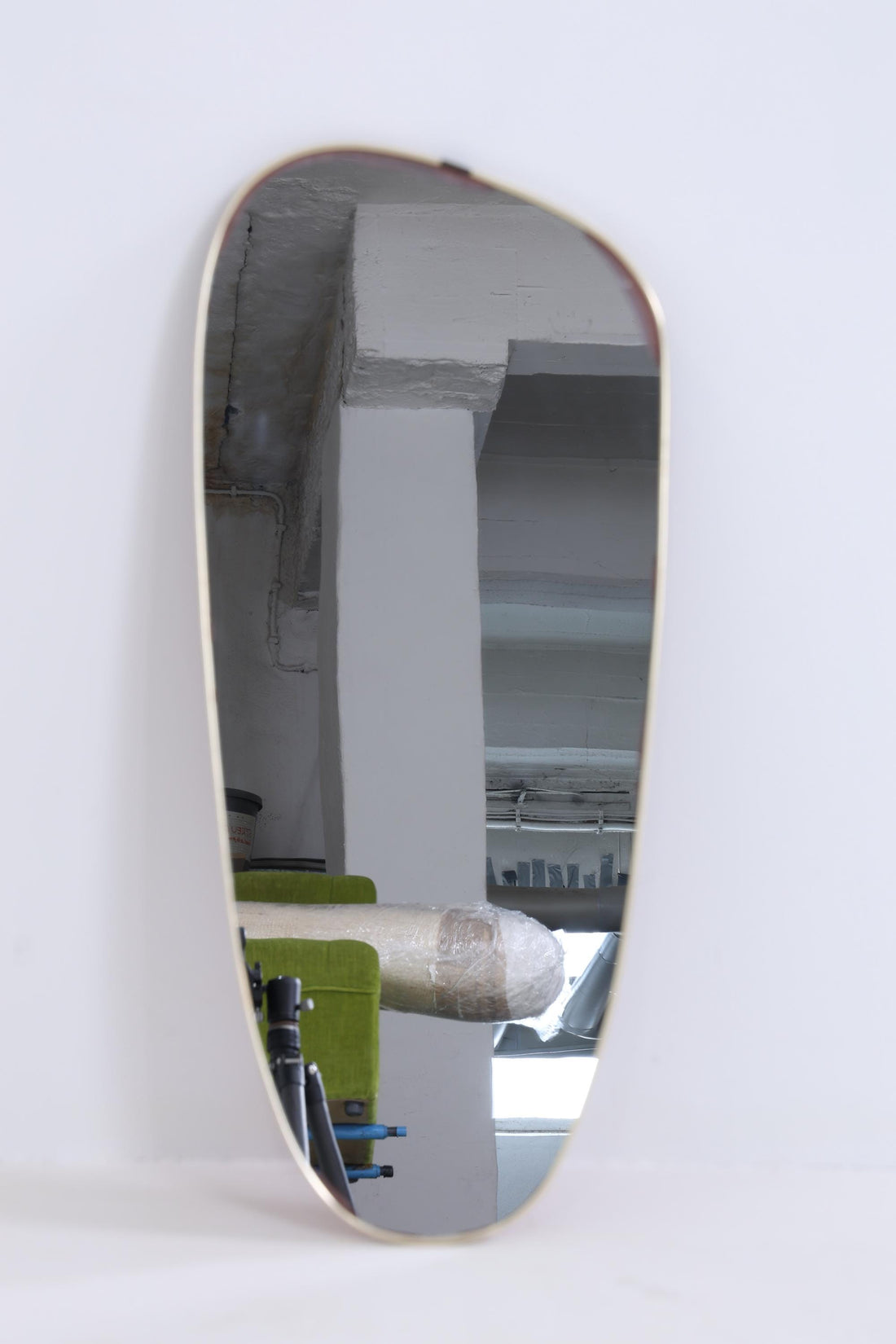 Vintage Spiegel 60er Jahre | Mid Century Hänge Spiegel Mirror Holz Retro Schräg Vintage