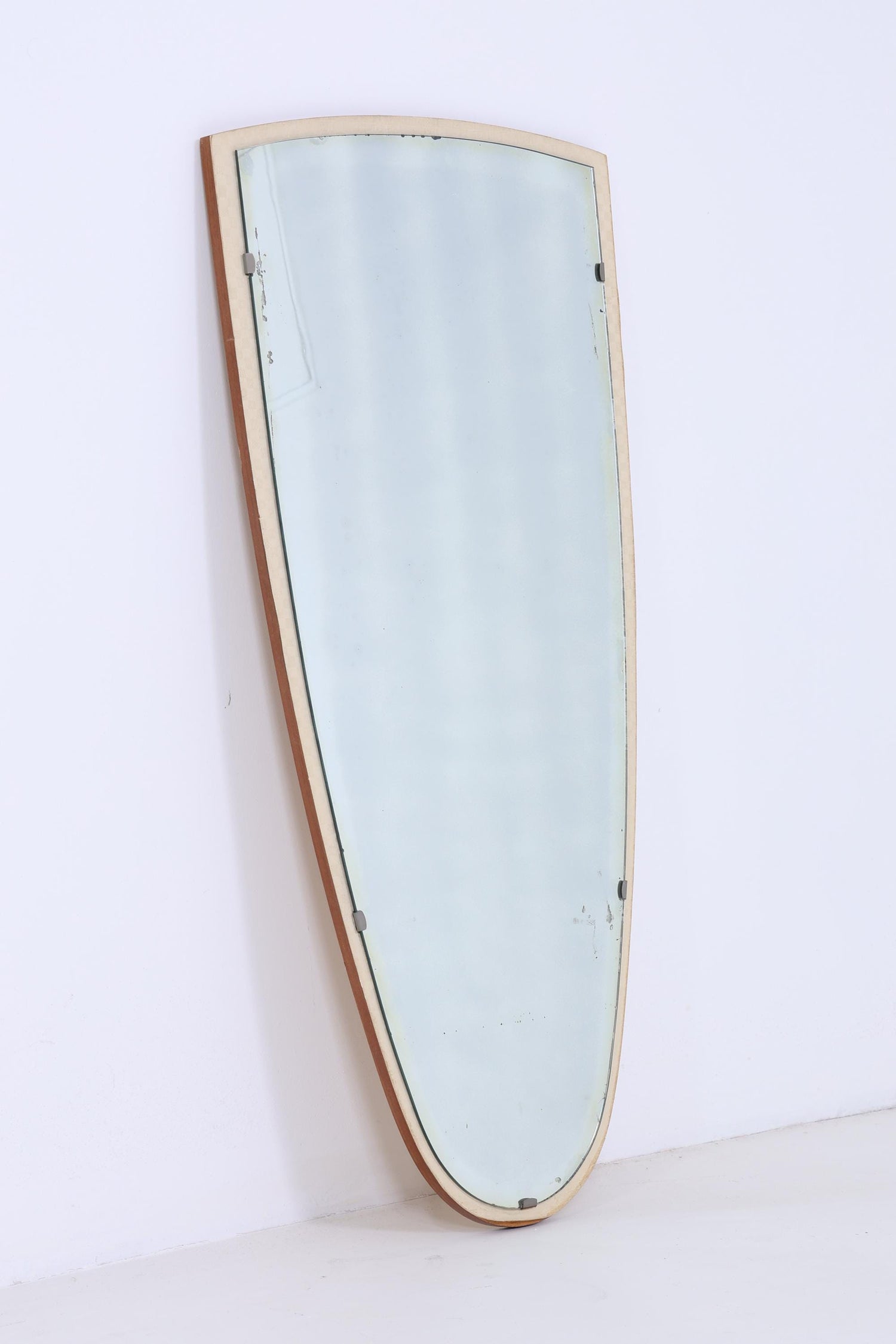 Vintage Spiegel 60er Jahre | Mid Century Hänge Spiegel Mirror Holz Retro Schräg Vintage