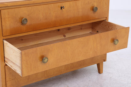Vintage Schubladen Kommode | Mid Century Schubladen Schrank | Holz Aufbewahrung 60er 70er Jahre