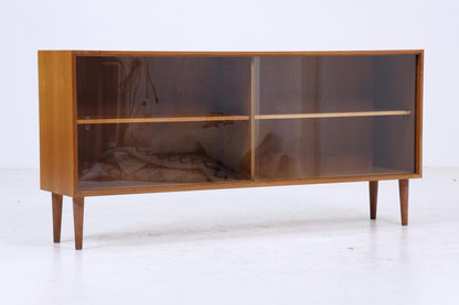 Vintage Glas Sideboard 60er Jahre |  Platon Serie by Lothar Wegner -  Mid Century Vitrine Holz Design 3/4