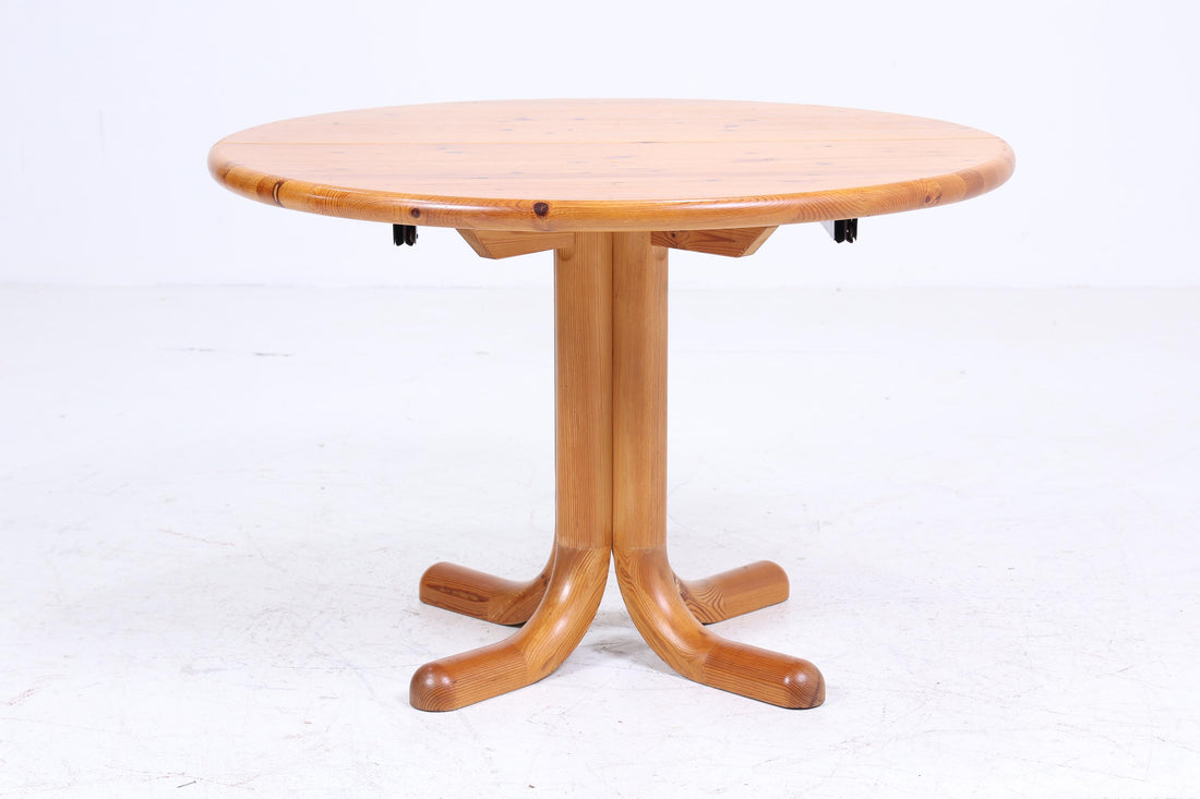 Vintage Küchentisch aus Kiefernholz 60er Jahre | Mid Century Esstisch Tisch Retro 70er Holz Ausziehbar