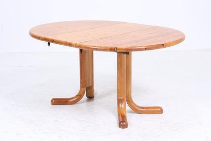 Vintage Küchentisch aus Kiefernholz 60er Jahre | Mid Century Esstisch Tisch Retro 70er Holz Ausziehbar