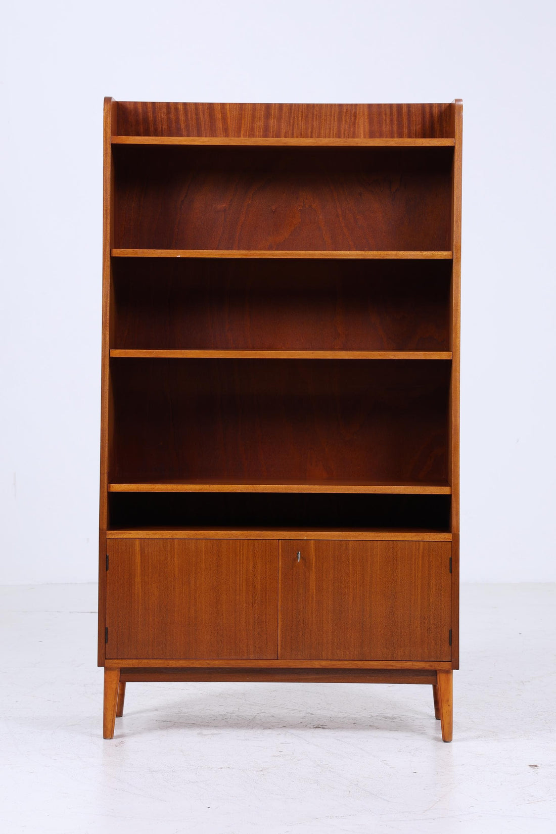 Vintage Bücheregal 60er Jahre | Mid Century Regal Schrank Retro Holz Aufbewahrung