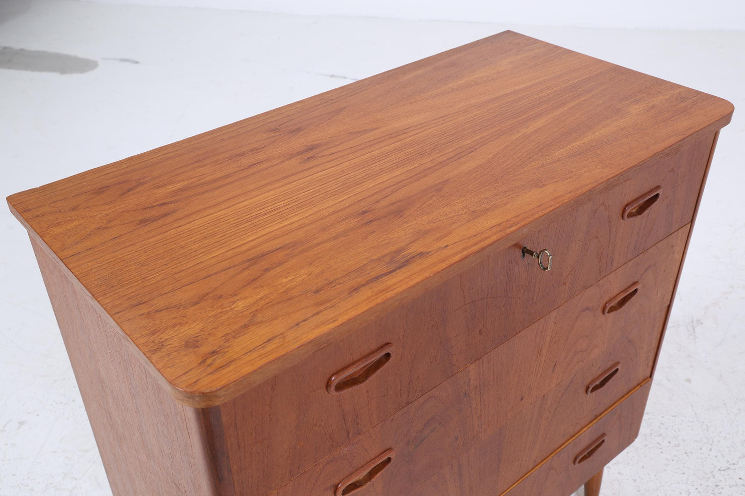 Vintage Teak Schubladen Kommode | Mid Century Schubladen Schrank | Holz Aufbewahrung 60er 70er Jahre