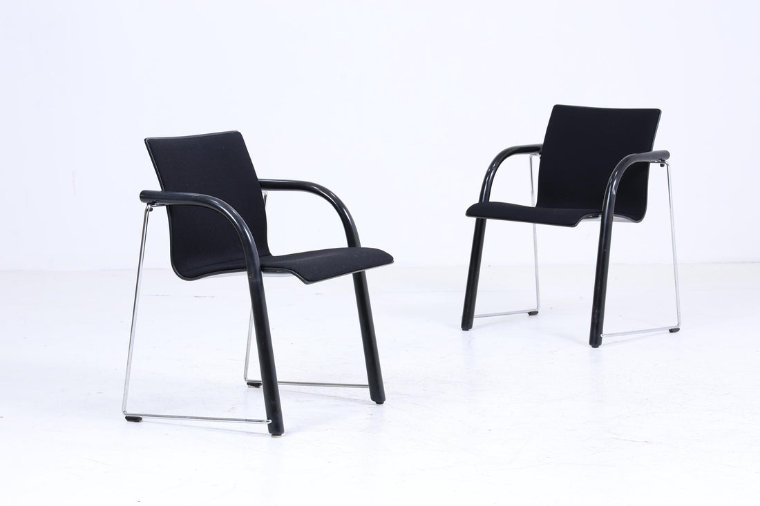 Vintage Thonet S320 Stühle | Mid Century Bauhaus Designklassiker | Stahlrohr und Holz | Wulf Schneider und Ulrich Böhme