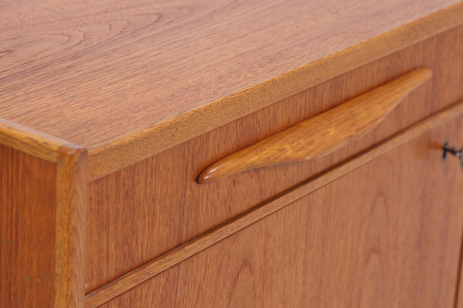 Vintage Teak Highboard 60er Jahre | Mid Century Sideboard Schubladen Schrank Holz Aufbewahrung