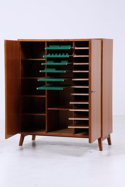 Zeitloser Vintage Schrank 60er Jahre | Mid Century Wäscheschrank Schubladen Fächerschrank Holz Retro Aufbewahrung