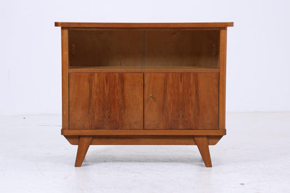 Vintage Kommode mit Glastüren 60er Jahre | Mid Century Vitrine Flur Schrank | Retro 70er Holz