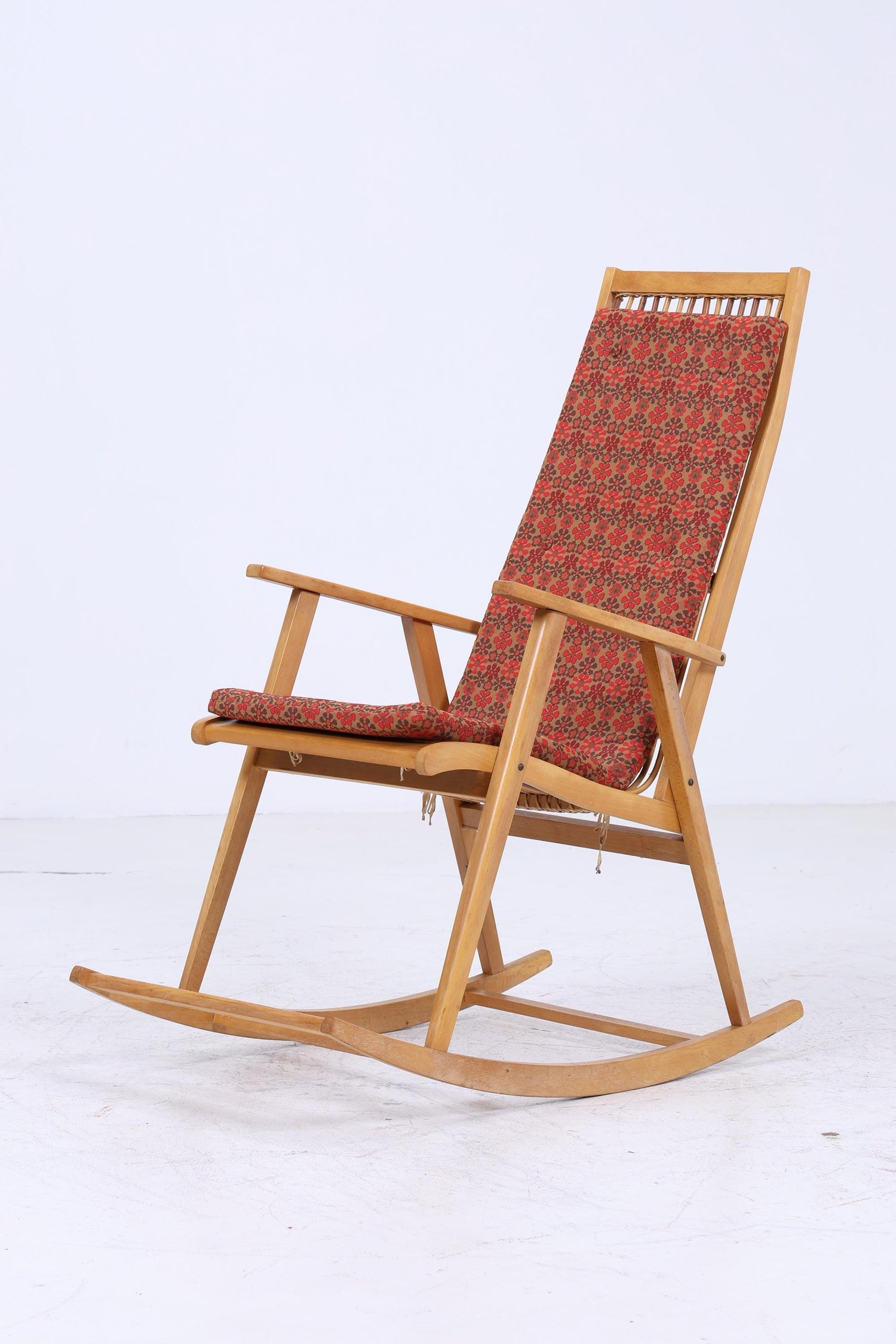 Vintage Rattan Schaukelstuhl von Deutsche Werkstätten Hellerau | Vintage Mid Century Stuhl 60er Jahre | Original Hellerau