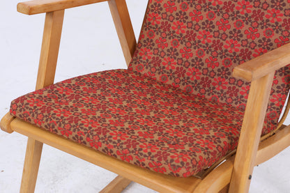 Vintage Rattan Schaukelstuhl von Deutsche Werkstätten Hellerau | Vintage Mid Century Stuhl 60er Jahre | Original Hellerau