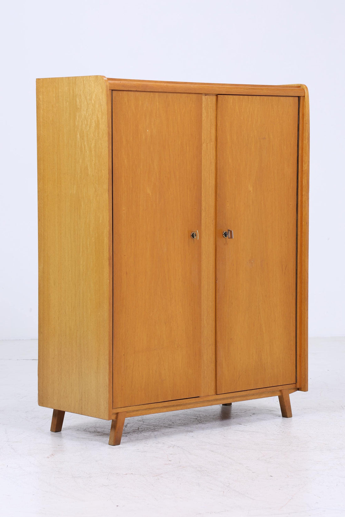 Vintage Wäscheschrank von Wilhelm Höltkemeyer 60er Jahre | Mid Century Schrank Fächerschrank Holz Retro Aufbewahrung