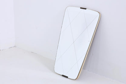 Vintage Spiegel 60er Jahre | Mid Century Hänge Spiegel Mirror Holz Retro Schräg Vintage