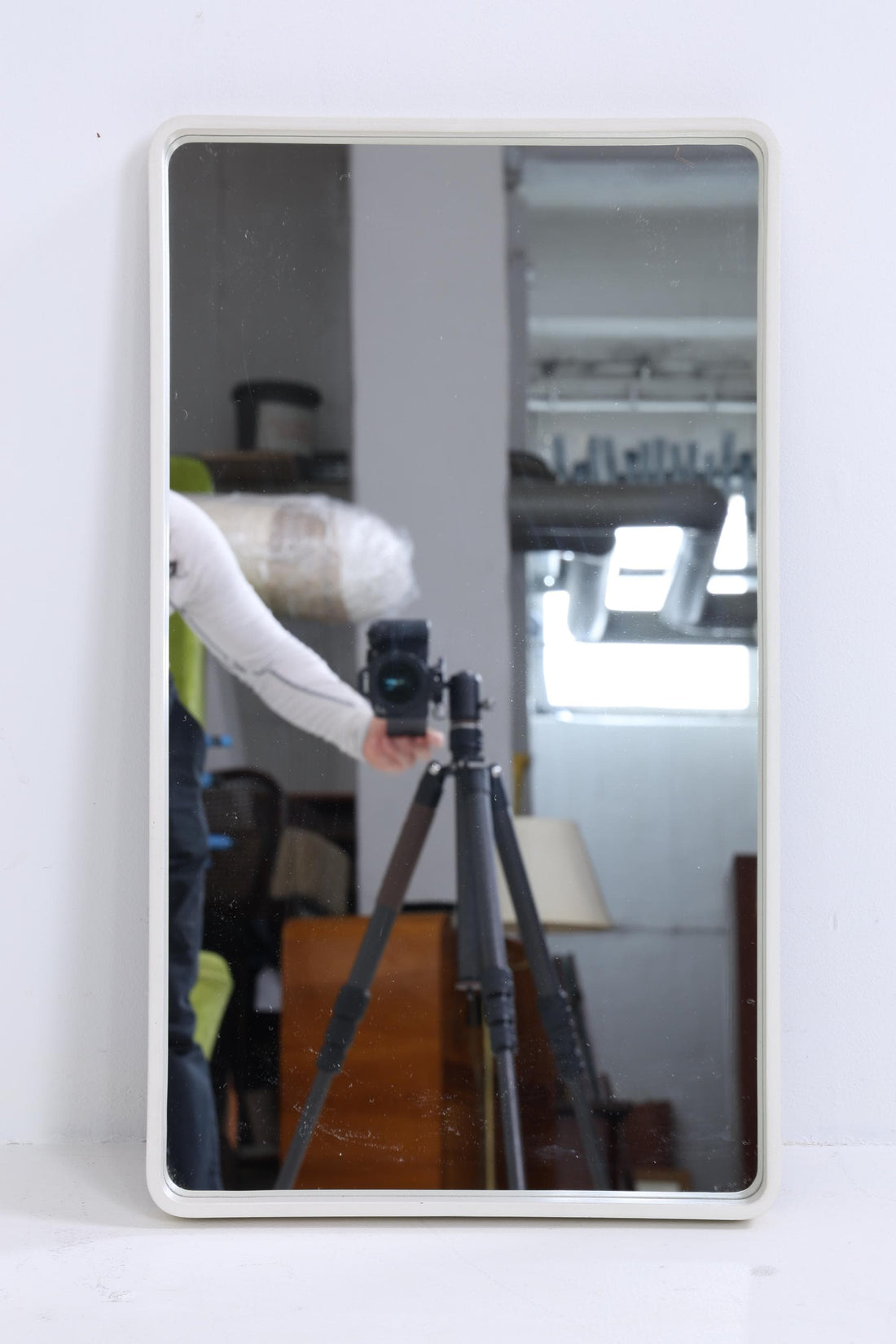Vintage Spiegel 60er Jahre | Mid Century Hänge Spiegel Mirror Holz Retro Schräg Vintage