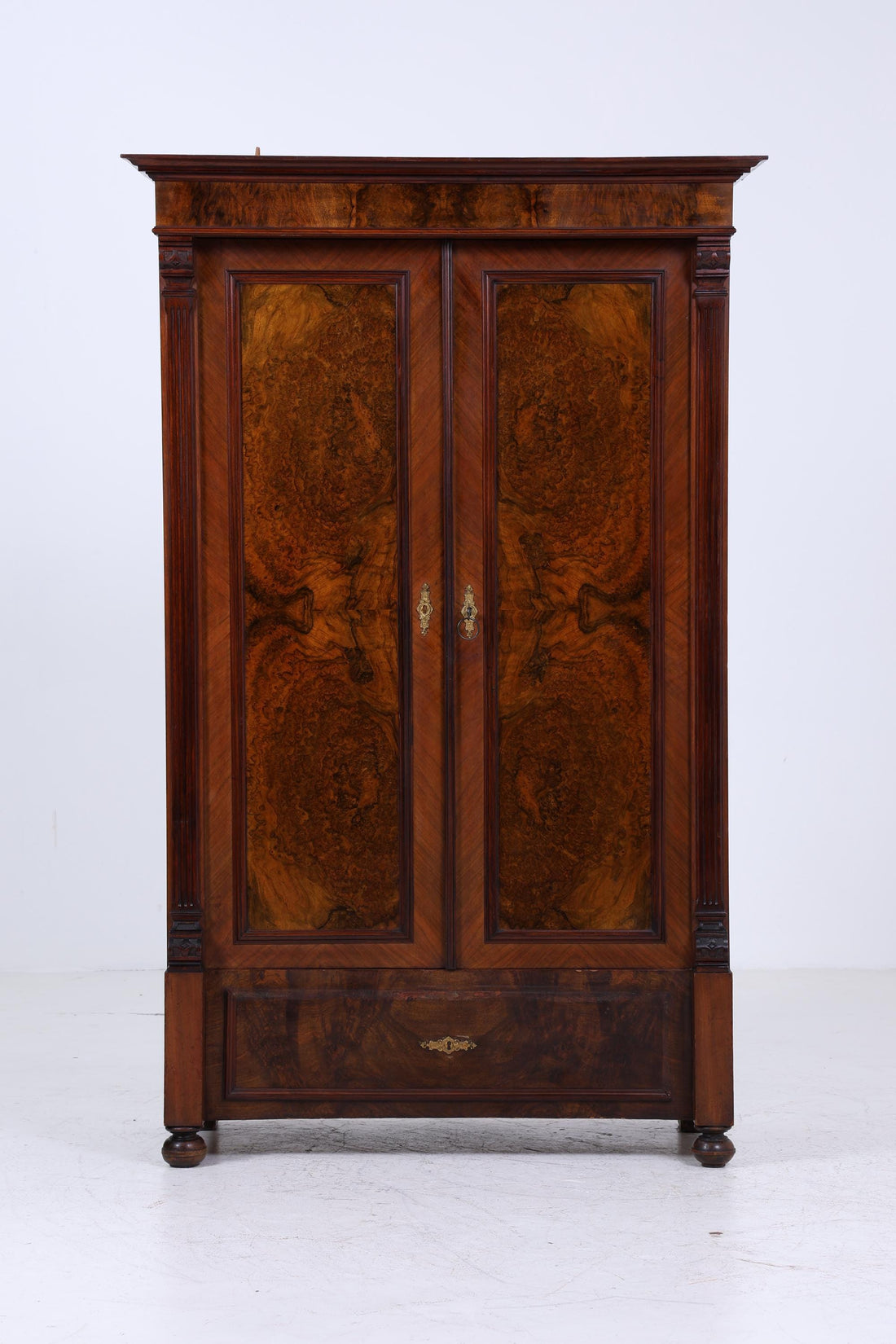 Wunderschöner Gründerzeit Kleiderschrank | Antik Schubladen Schrank Retro Wäscheschrank Aufbewahrung  Holz