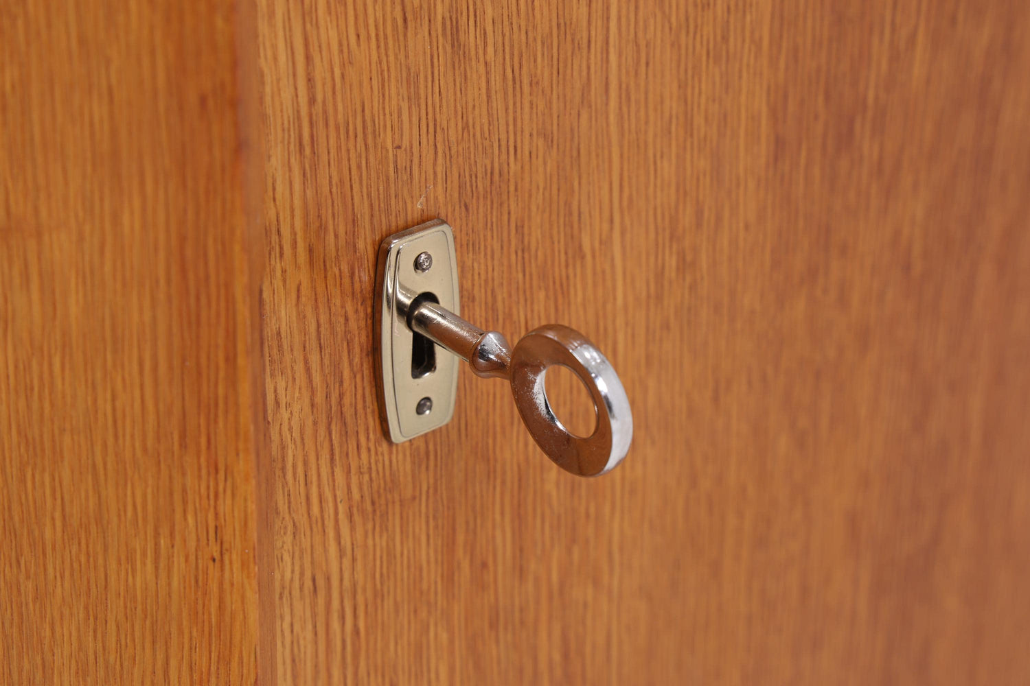 Vintage Eiche Eckkommode 60er Jahre | Mid Century Kommode Schrank Retro 70er Holz Aufbewahrung