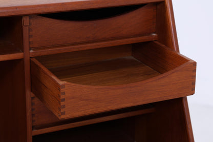 Vintage Teak Sekretär von Bernhard Pedersen &amp; Søn 60er Jahre | Mid Century Schreibtisch Schrank Arbeitstisch Retro Holz Aufbewahrung