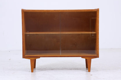 Vintage Kommode mit Glastüren 60er Jahre | Mid Century Vitrine Flur Schrank | Retro 70er Holz