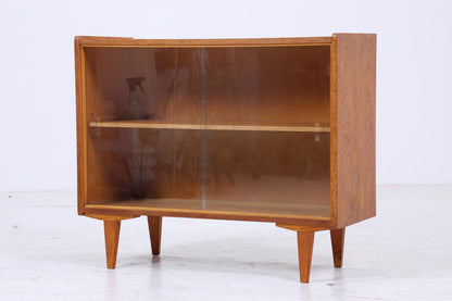 Vintage Kommode mit Glastüren 60er Jahre | Mid Century Vitrine Flur Schrank | Retro 70er Holz