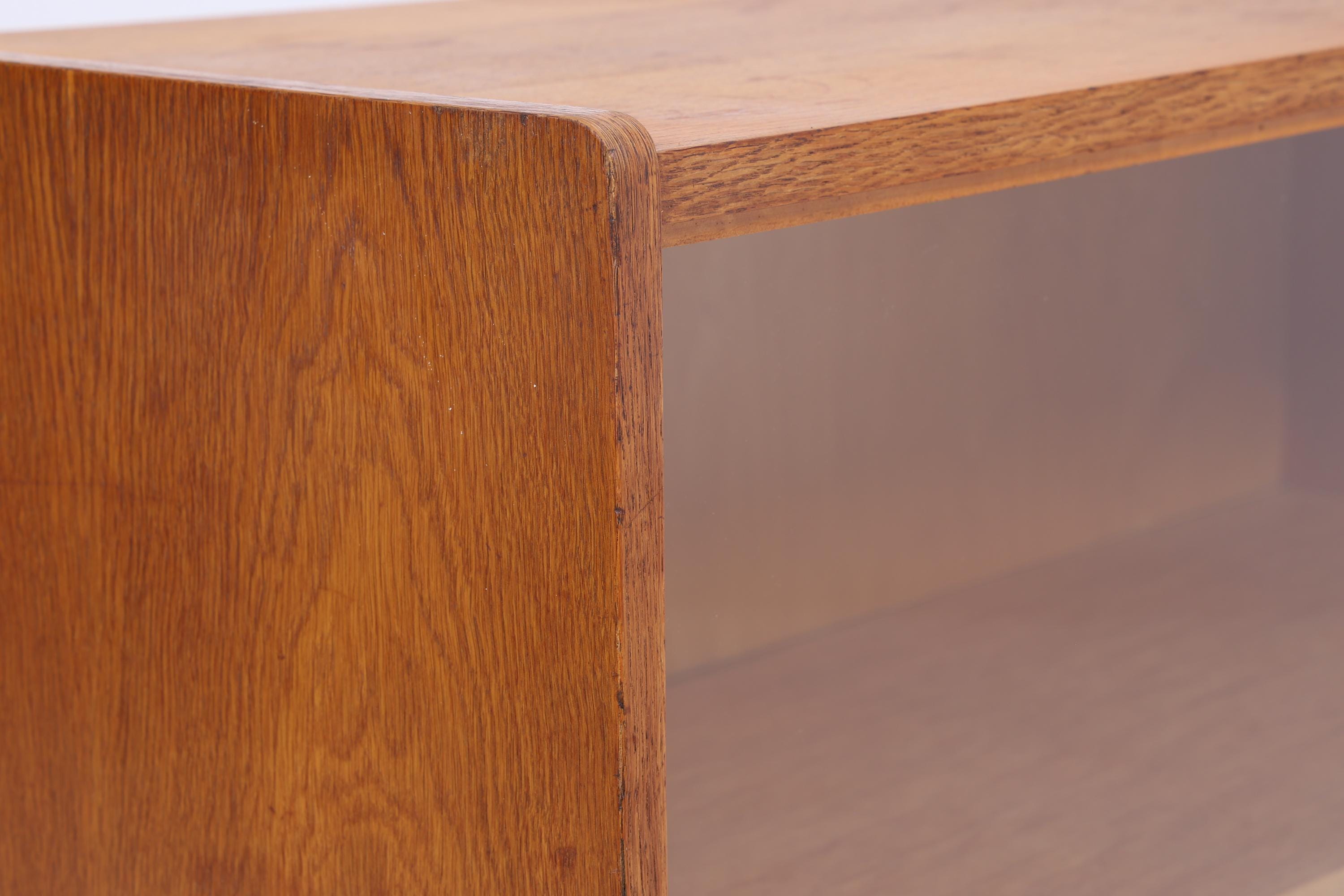 Vintage Kommode mit Glastüren 60er Jahre | Mid Century Vitrine Flur Schrank | Retro 70er Holz